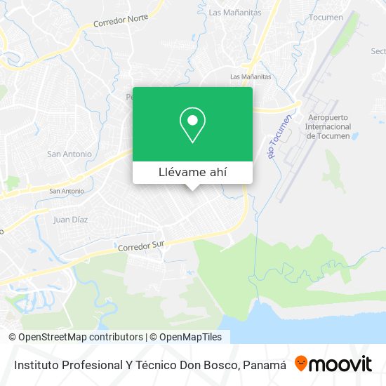 Mapa de Instituto Profesional Y Técnico Don Bosco