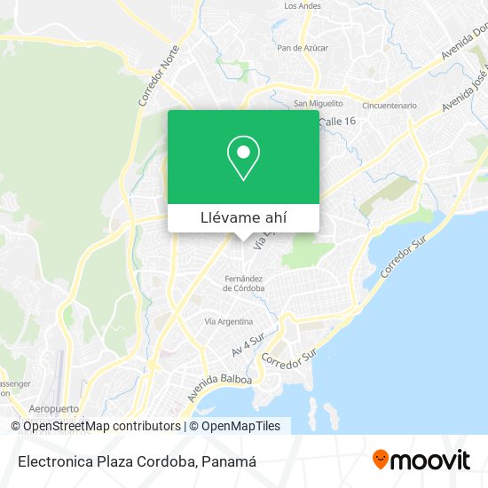 Mapa de Electronica Plaza Cordoba