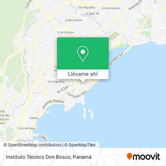 Mapa de Instituto Técnico Don Bosco