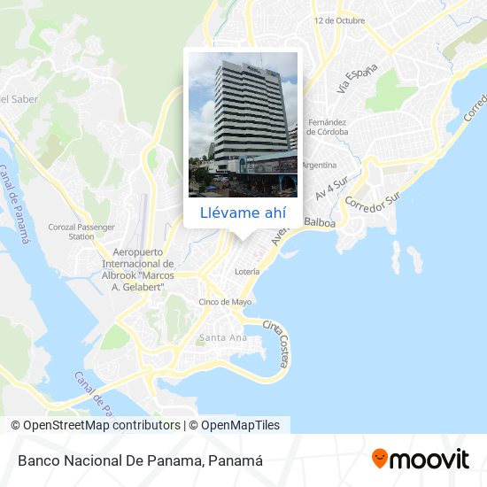 Mapa de Banco Nacional De Panama