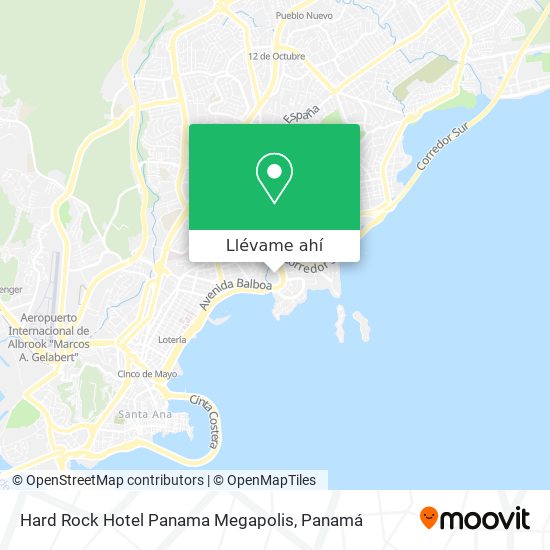 Mapa de Hard Rock Hotel Panama Megapolis