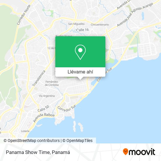Mapa de Panama Show Time