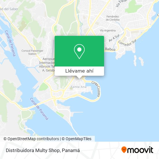 Mapa de Distribuidora Multy Shop
