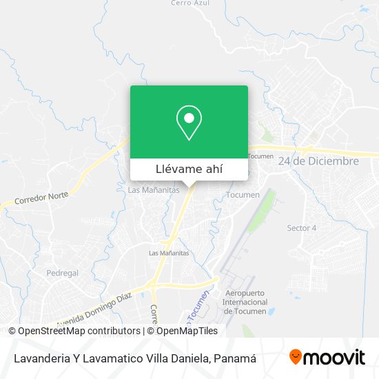 Mapa de Lavanderia Y Lavamatico Villa Daniela