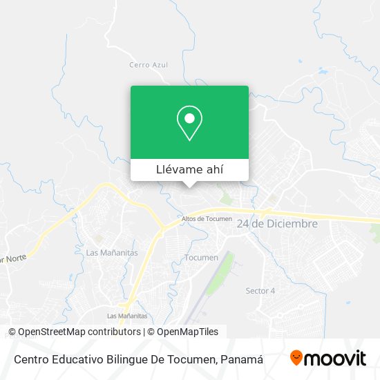 Mapa de Centro Educativo Bilingue De Tocumen