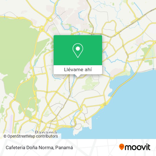Mapa de Cafeteria Doña Norma