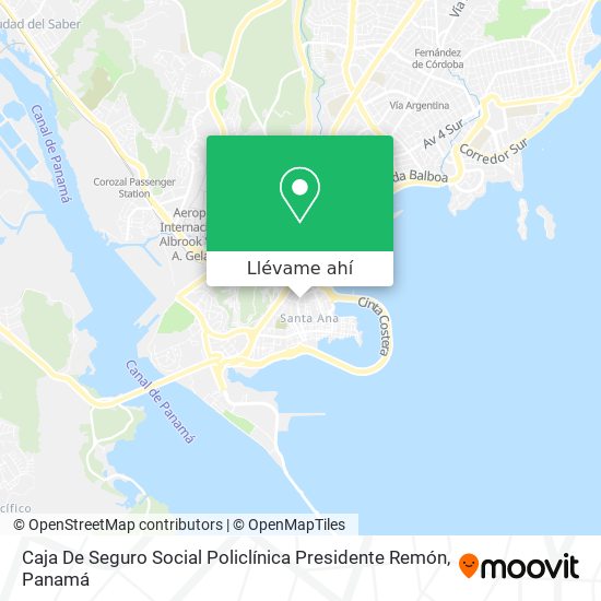 Mapa de Caja De Seguro Social Policlínica Presidente Remón