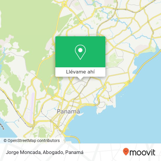 Mapa de Jorge Moncada, Abogado