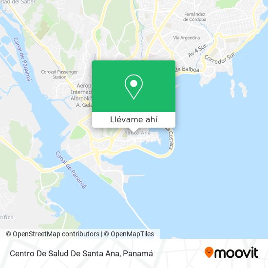 Mapa de Centro De Salud De Santa Ana