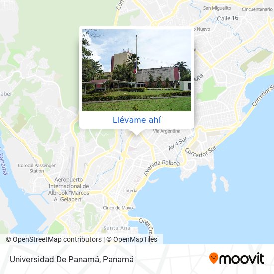 Mapa de Universidad De Panamá