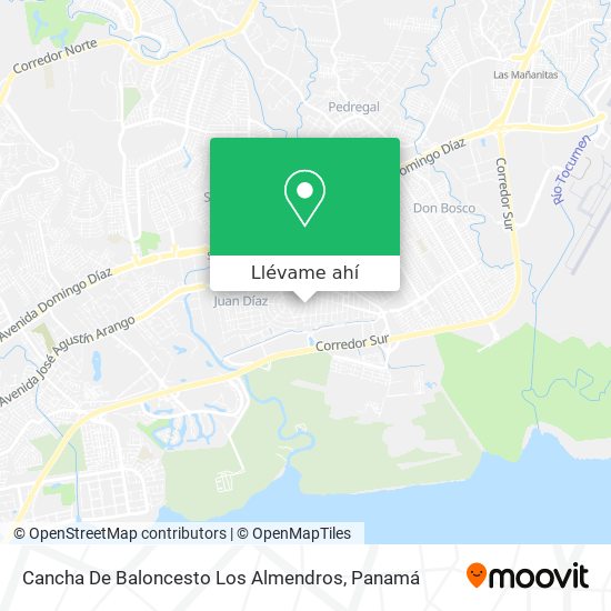 Mapa de Cancha De Baloncesto Los Almendros