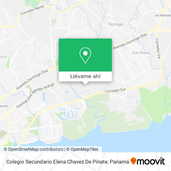 Mapa de Colegio Secundario Elena Chavez De Pinate