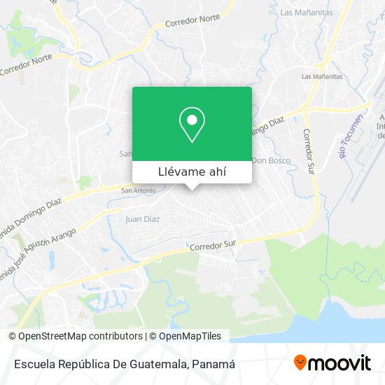 Mapa de Escuela República De Guatemala