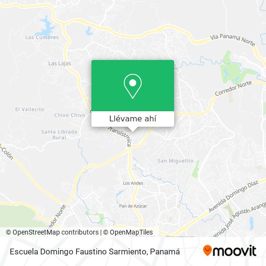 Mapa de Escuela Domingo Faustino Sarmiento
