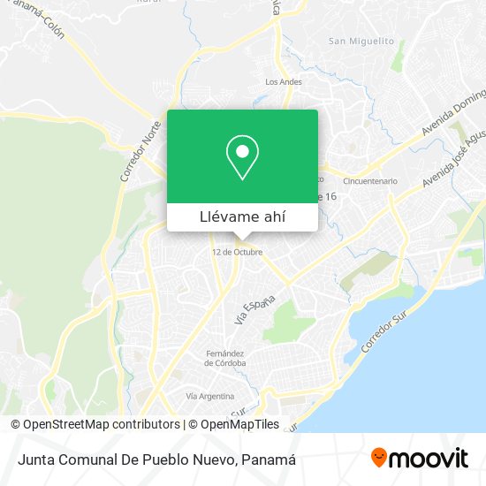 Mapa de Junta Comunal De Pueblo Nuevo