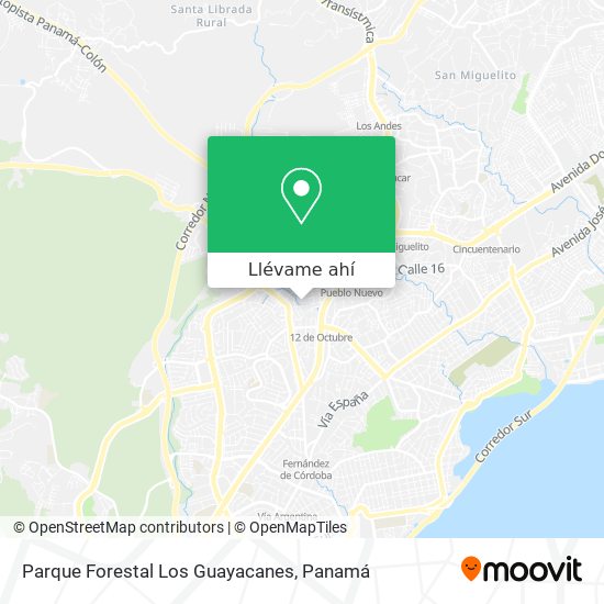 Mapa de Parque Forestal Los Guayacanes