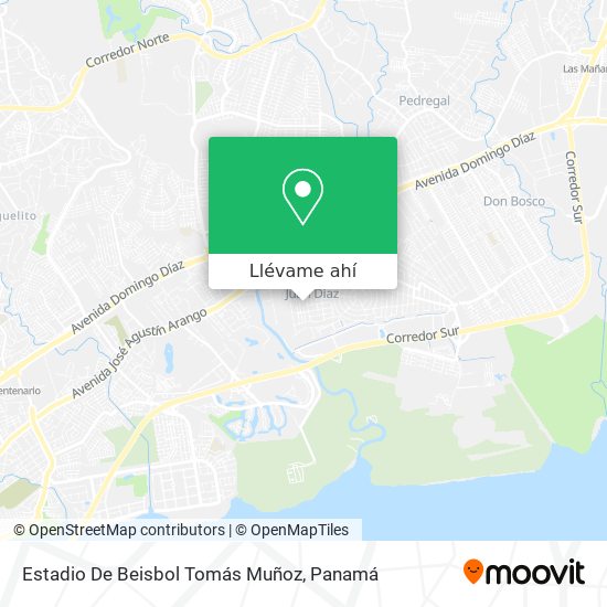 Mapa de Estadio De Beisbol Tomás Muñoz
