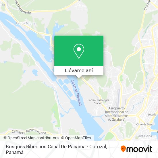 Mapa de Bosques Riberinos Canal De Panamá - Corozal