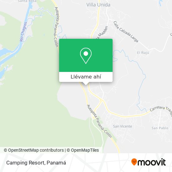 Mapa de Camping Resort