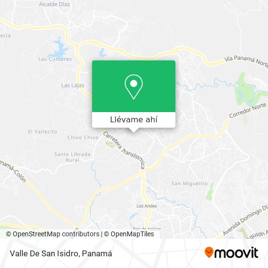 Mapa de Valle De San Isidro