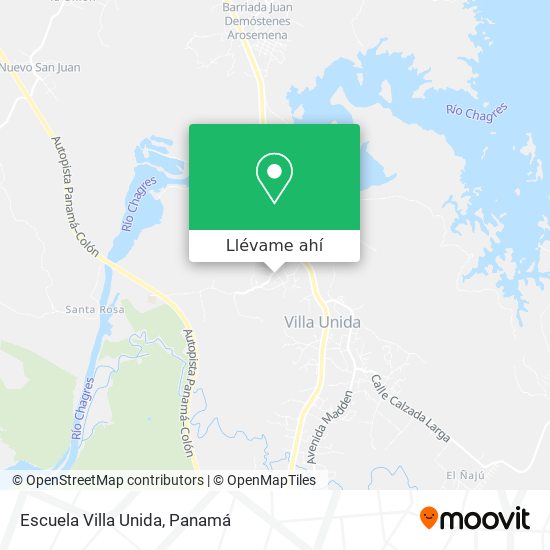 Mapa de Escuela Villa Unida