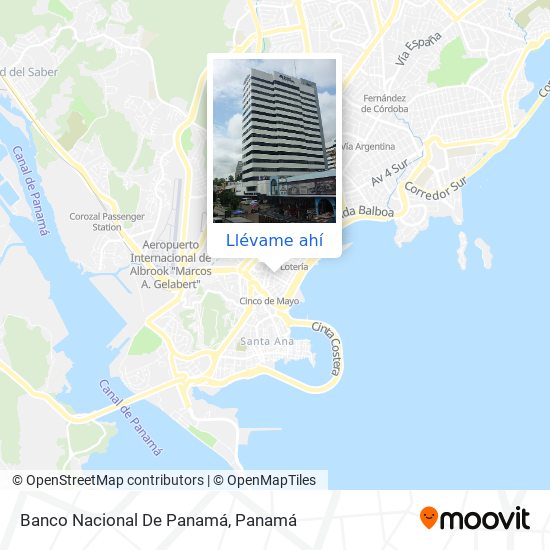 Mapa de Banco Nacional De Panamá