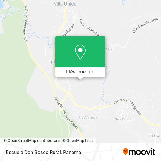 Mapa de Escuela Don Bosco Rural