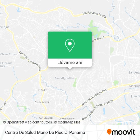 Mapa de Centro De Salud Mano De Piedra