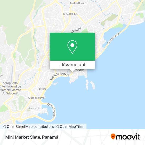 Mapa de Mini Market Siete