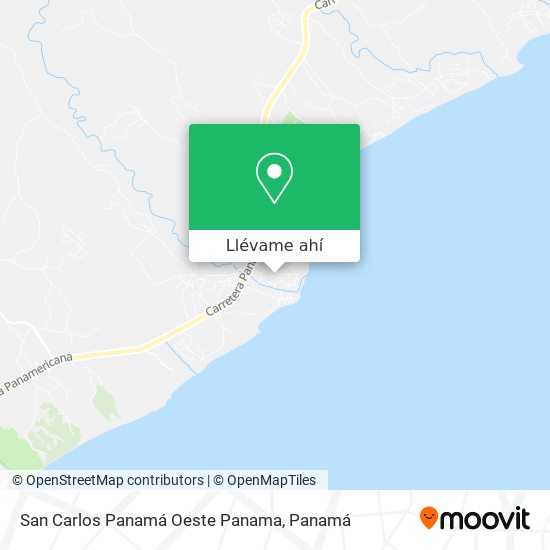 Mapa de San Carlos Panamá Oeste Panama