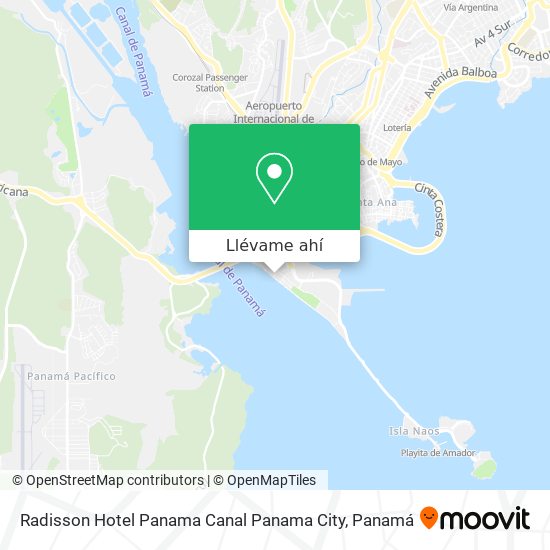 Mapa de Radisson Hotel Panama Canal Panama City