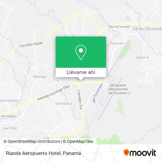 Mapa de Riande Aeropuerto Hotel