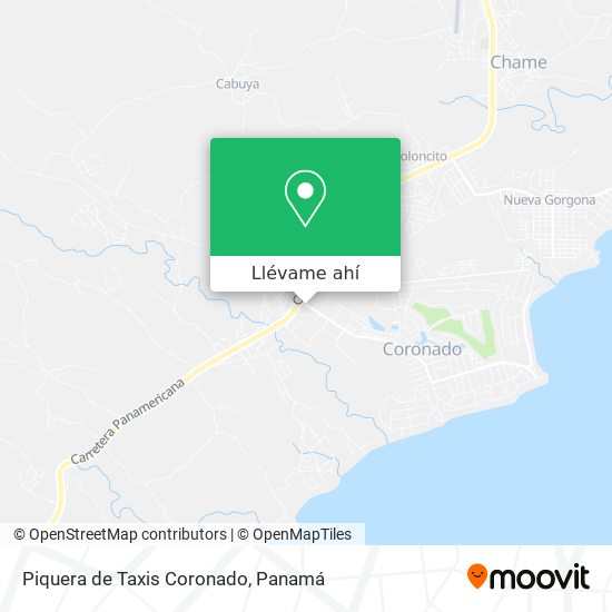 Mapa de Piquera de Taxis Coronado