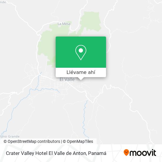 Mapa de Crater Valley Hotel El Valle de Anton