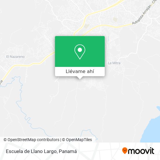 Mapa de Escuela de Llano Largo