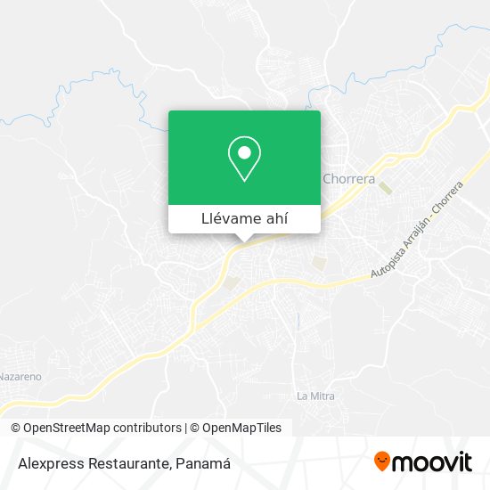 Mapa de Alexpress Restaurante
