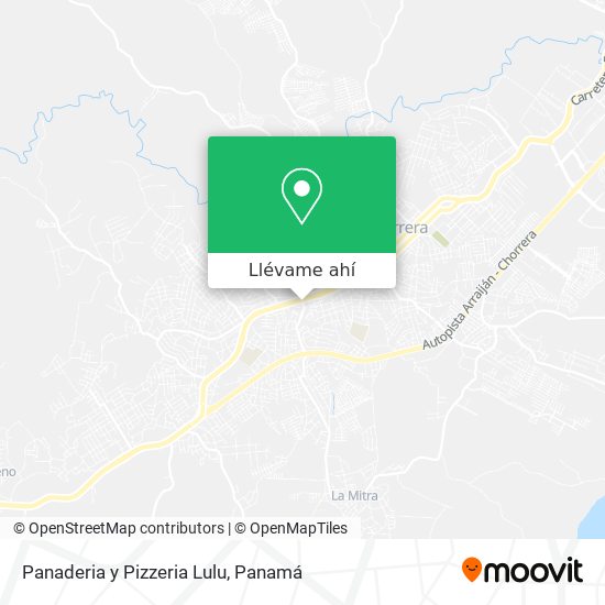 Mapa de Panaderia y Pizzeria Lulu