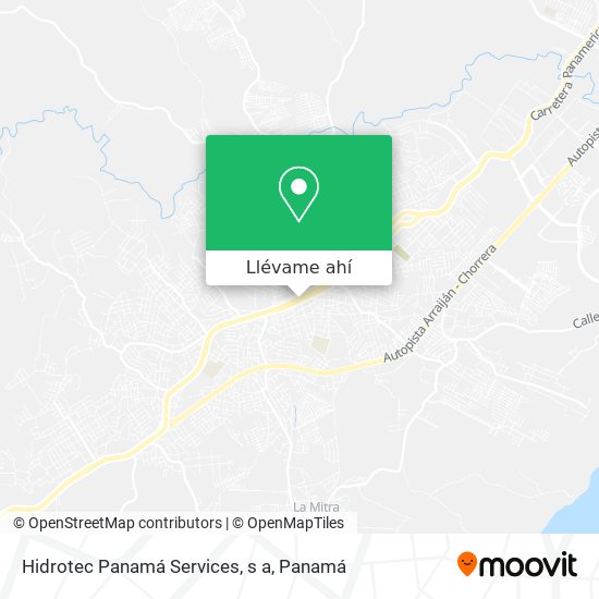 Mapa de Hidrotec Panamá Services, s a