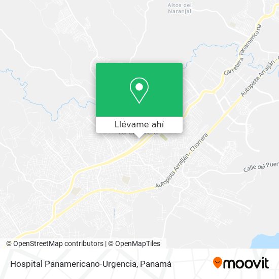Mapa de Hospital Panamericano-Urgencia