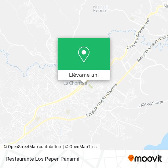 Mapa de Restaurante Los Peper