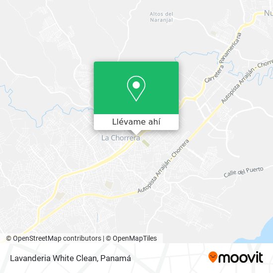 Mapa de Lavanderia White Clean