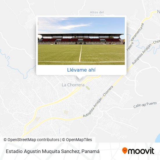 Mapa de Estadio Agustin Muquita Sanchez