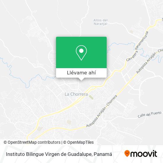 Mapa de Instituto Bilingue Virgen de Guadalupe