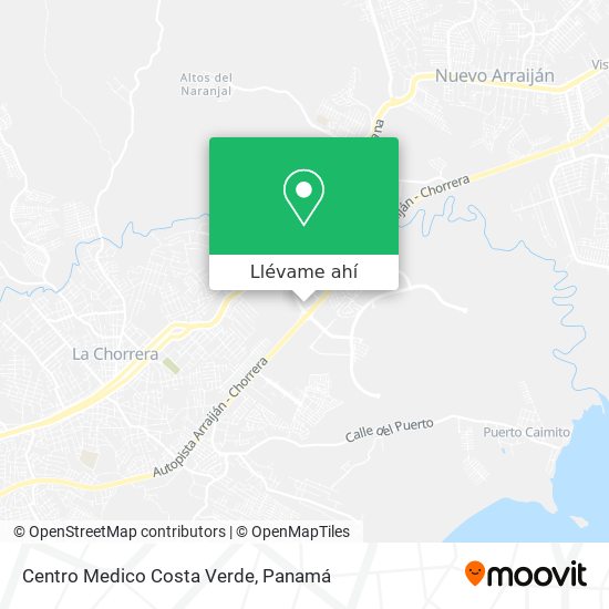 Mapa de Centro Medico Costa Verde