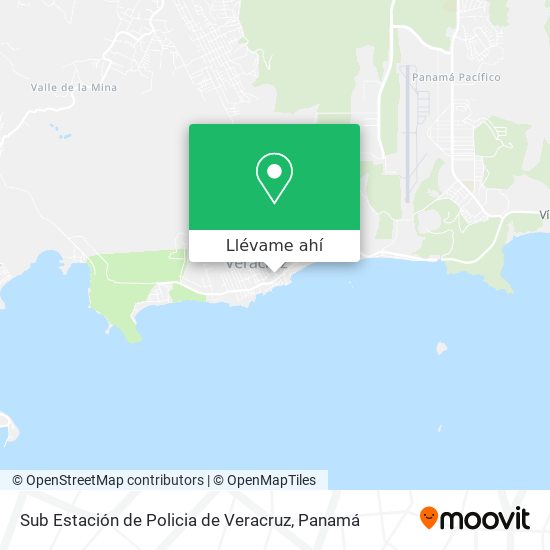 Mapa de Sub Estación de Policia de Veracruz