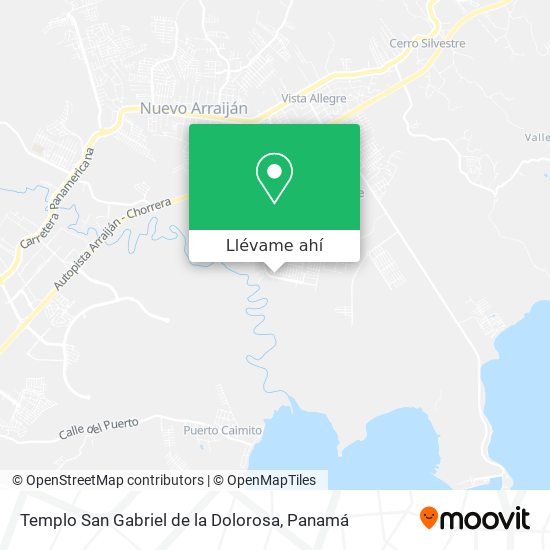 Mapa de Templo San Gabriel de la Dolorosa