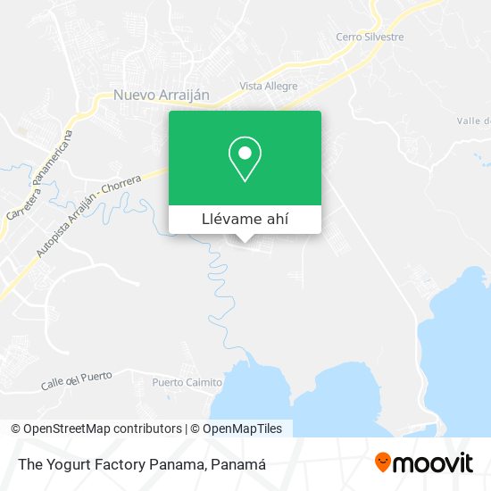 Mapa de The Yogurt Factory Panama