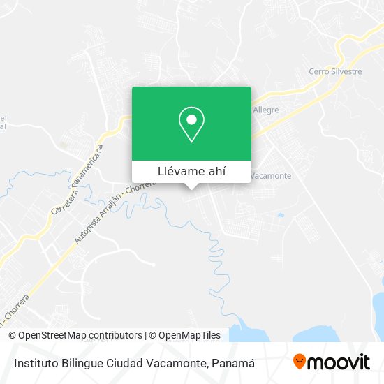 Mapa de Instituto Bilingue Ciudad Vacamonte