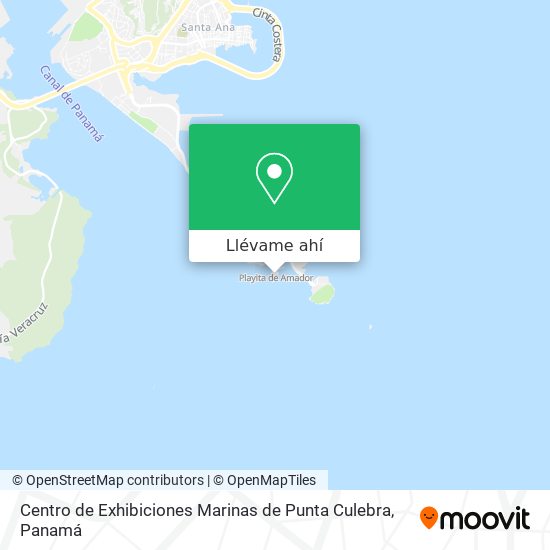Mapa de Centro de Exhibiciones Marinas de Punta Culebra