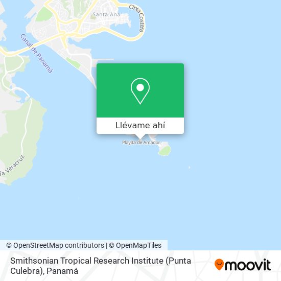 Mapa de Smithsonian Tropical Research Institute (Punta Culebra)